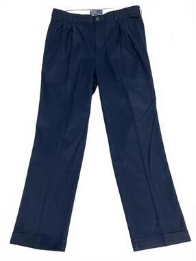 Polo by Ralph Lauren Men's Navy Blue Hammond Cotton Pants Size 38x34 b18